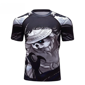Rashguard MMA pour hommes, t-shirt de compression Jiu Jitsu, hauts de fitness, manches courtes, vêtements de combat de kickboxing, vêtements de sport de Muay Thai - Product Image 3