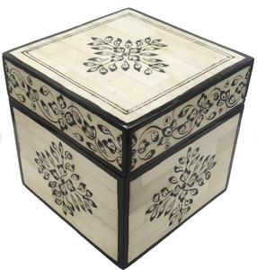 Bone Inlay Jewelry <b>Box</b> Elegant Handmade Table Decor and <b>Storage</b> Bone Inlay <b>Storage</b> <b>Box</b> Decorative - Product Image 5