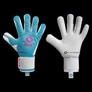 Gants de gardien de but en cuir de qualité supérieure personnalisables de haute qualité avec coupe personnalisée en gros poignée en latex de football en plein air - Product Image 6