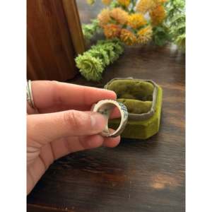 Navajo Handmade Spiny Oyster & Sterling <b>Silver</b> Cast <b>Statement</b> <b>Ring</b> Size 9.75 Turquoise Gemstone Ethnic Style Everyday Wear - Product Image 5
