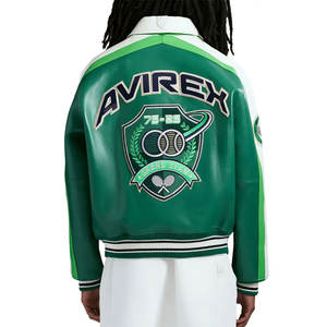 แจ็กเก็ตหนังสำหรับผู้ชายเสื้อแจ็คเก็ตหนังแฟชั่นสำหรับผู้ชายใหม่ล่าสุดสั่งติดฉลากได้ตามต้องการ - Product Image 5