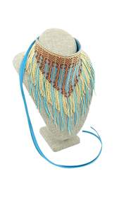 Quality Handicrafts Multi Long Seed <b>Bead</b> Necklace V Neck Necklace Beadwork Jewelry Ethnic Gift for Women <b>Man</b> BY HF CRAFTS - Product Image 4