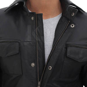 Abrigo de Cuero Profesional para Hombre, Diseño Largo y Duradero, Ajuste Cómodo, Ideal para la Moda de Invierno y Ropa Formal - Product Image 5