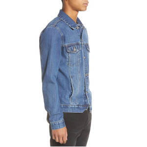 Veste classique vieilli personnalisée pour hommes Outwear Casual Good Fabric Fashionable Men's Denim Jacket - Product Image 4