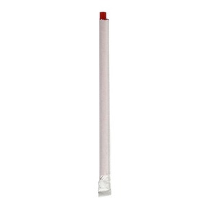 Pailles géantes rouges en polypropylène Boardwalk de 7,75 po, 7200/carton, emballées individuellement, pailles à boire en plastique - Product Image 3