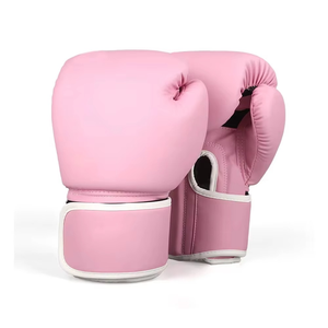 Guantes de Boxeo Acolchados Hechos a Mano con Cuero Vacuno Rojo Vintage de Grano Completo - Product Image 3