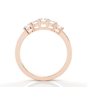 Women's 925 <b>Silver</b> IGI Certified Crown Shape Engagement <b>Ring</b> Round Brilliant Cut Prong Setting Classic Style - Product Image 2