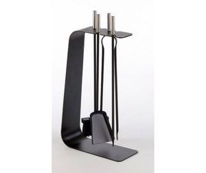 Ensemble d'outils de feu en fer prêt pour la décoration de la maison avec une finition vintage et des détails haut de gamme parfaits pour le charme d'une cheminée d'angle confortable - Product Image 4