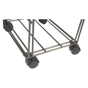 Indossatore servomuto AMBROGIO (43x25x100cm) Argento champagne metallizzato 950AR - Product Image 4