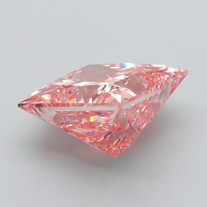 Diamant Gemver 3 carats rose vif fantaisie taille princesse, diamant de laboratoire, clarté VS, certifié IGI, coupe excellente, modèle diamant en vrac - Product Image 2