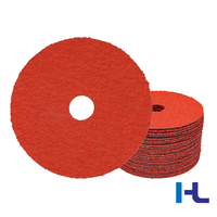 Disque abrasif en fibre céramique de 115 mm, 125 mm, 150 mm, 225 mm en oxyde d'aluminium calciné, carbure de silicium, zircone