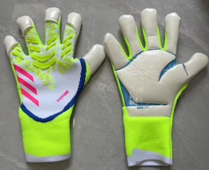 Guantes de Portero de Fútbol Profesionales al por Mayor, de Nailon y Cuero con Protección para los Dedos, para Entrenamiento Deportivo - Product Image 5