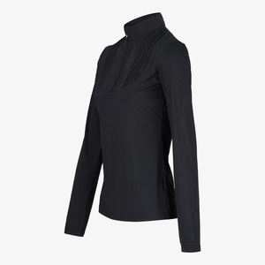 Camisas ecuestres personalizadas de manga larga con media cremallera para mujer, camisetas ligeras hechas en fábrica con capa base de equitación OEM de alta calidad - Product Image 1