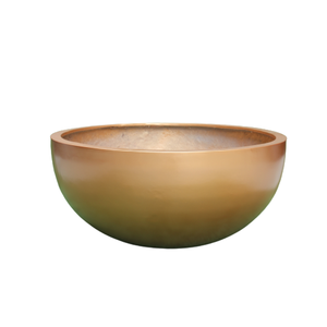 Vase à fleurs unique en cuivre et FRP, jardinière d'extérieur, forme ronde énorme, finition classique sculptée à la main, pour la maison, le jardin, les hôtels, les centres commerciaux, les bureaux - Product Image 3