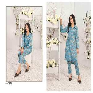 Ropa asiática de marca Salwar y kameez, camisa y pantalón de lino, ropa india y pakistaní, última oferta de 2023 a bajo precio - Product Image 6