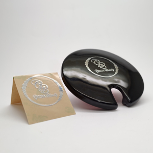 Bạc Kim Loại Chuyển Sticker Mạnh Mẽ Dính Nhãn Chống Thấm Nước 3D DIY Logo Thương Hiệu Không Có Nền Bền Vinyl Tag Cho Bao Bì - Product Image 1