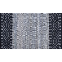 Tapis indien en coton de qualité supérieure, design bohème moderne, lavable, réversible, couleur personnalisable, fait main, pour