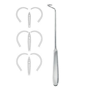 Aiguille de suture professionnelle Deschamps gauche émoussée 20 cm Instruments chirurgicaux allemands en acier inoxydable - Product Image 6