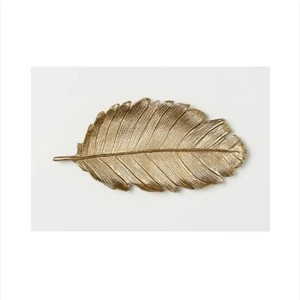 Nouveauté Plateaux en aluminium Forme de feuille Plats de service et assiettes pour plateau de fruits et légumes du retour Plateau serveur - Product Image 5