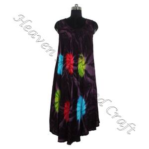 2025 licou cou femmes à la mode Chic Boho maillots de bain robe O cou sans manches vêtements Style longue Maxi robe femmes parapluie robe - Product Image 5