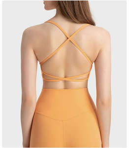 Conjunto de Yoga de 2 Piezas, de Alta Sujeción, Secado Rápido, Spandex/Nylon, Color Sólido, Bra Deportivo y Leggings para Gimnasio - Product Image 5