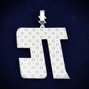 Colgante de Moissanita de Oro de 14K con Nombre Personalizado, Placa con Nombre Premium para Joyería Personalizada - Product Image 2