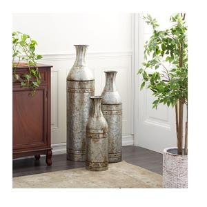 New Arrival Big Flower Pot <b>Set</b> of Two Modern Design Metal Iron Customized Size Shape <b>Colour</b> Uses in Home Decoration - Product Image 2