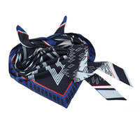 Juego de Pañuelos de Seda con Logotipo Personalizado, Cuadrado y Tipo Bandeau, Impresión Digital, 100% Seda, Proveedor Mayorista