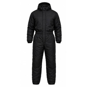 Combinaison de neige unisexe noire grande taille imprimée, longue, à capuche, imperméable, coupe-vent, épaisse, style streetwear, avec boutons - Product Image 2