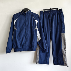 Ensemble de survêtement imperméable et respirant pour homme, coupe-vent léger avec capuche et cordon de serrage, veste et pantalon de sport, streetwear - Product Image 5