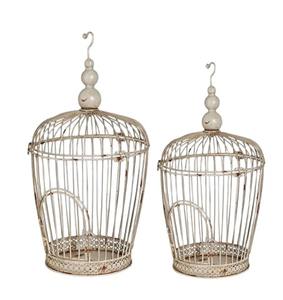 กรงนกโลหะพรีเมี่ยม, กรงนกเหล็กแบบทำมือทนทานสำหรับแขวนนกตกแต่งอย่างมีสไตล์สำหรับระเบียงสวนใช้งานกลางแจ้ง - Product Image 1