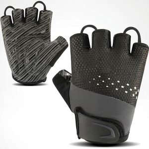 Gants de sport personnalisés respirants, antidérapants, à demi-doigts, avec sangle de poignet réglable, en polyester, pour la gym, le fitness et le cyclisme - Product Image 5