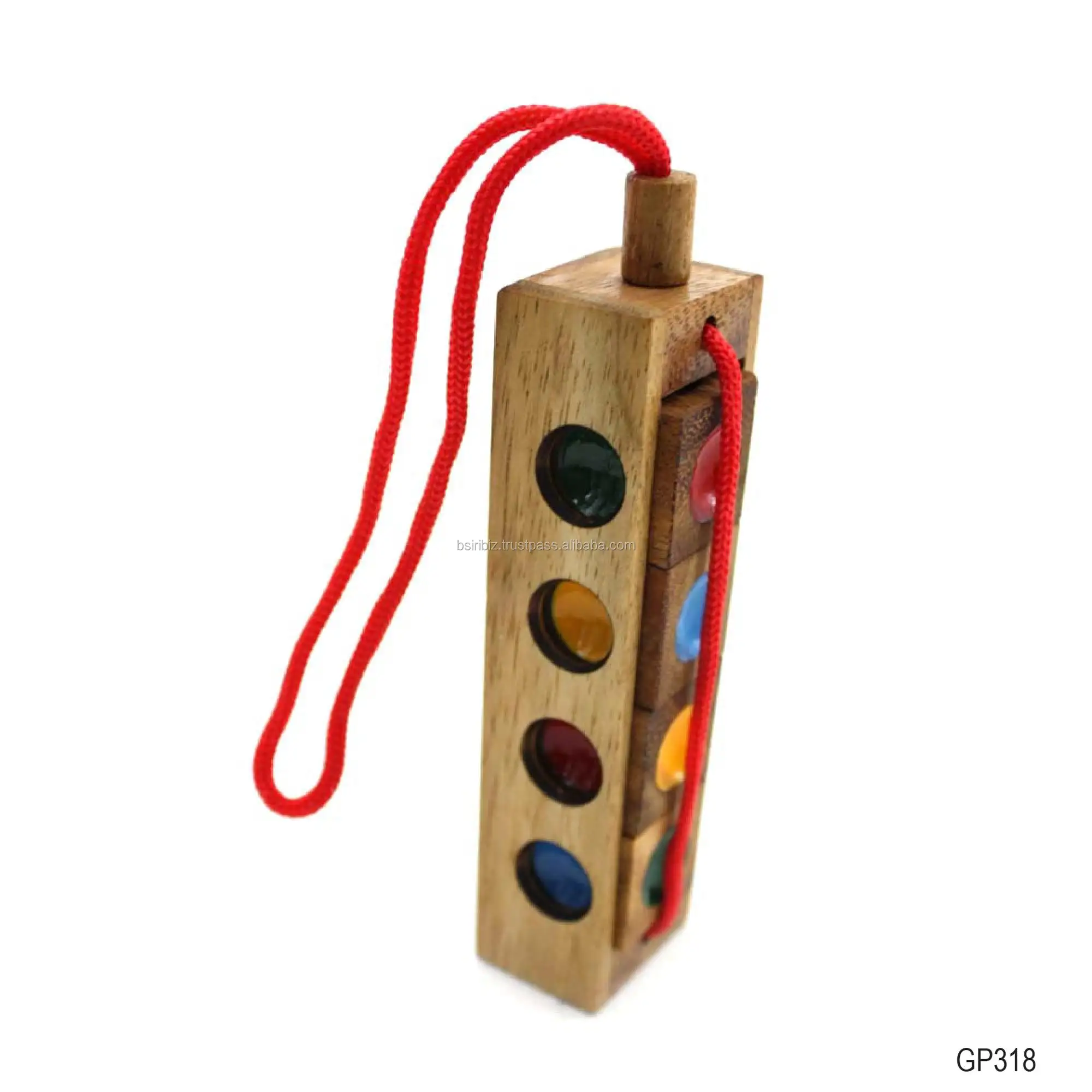 Giocattoli in legno pazzi quattro semafori di piccole dimensioni rendono il design in legno naturale per bambini e adulti giocattolo attivo ed educativo