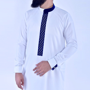 Thobe élégant marocain islamique vêtements tissu ethnique Al Haramain vente en gros personnalisé fermeture de poitrine personnalisé haute qualité Thobes - Product Image 6