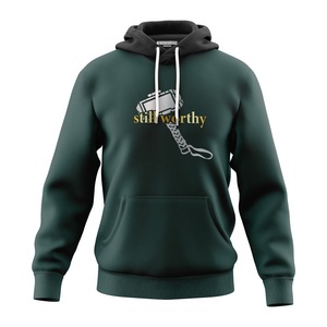Sweat à capuche personnalisé Streetwear pour hommes S Sweats à capuche imprimés unisexe uni de haute qualité surdimensionné en coton organique silicone décontracté - Product Image 5