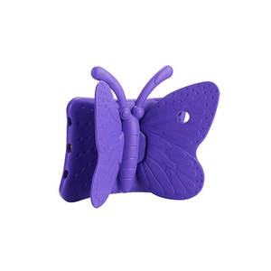 Étui intelligent Netzy pour iPad 2e génération, support papillon violet avec porte-crayon, compatible avec les matériaux TPU, PU, PC et cuir - Product Image 3
