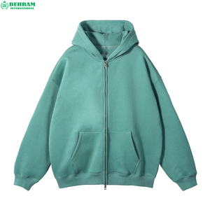 Top Quality Oversized Heavyweight High Quality 100% Cotton Zipper Hoodies & Sweatshirts Luxury <b>Thick</b> <b>Fleece</b> Quality Men's Hoodie - Product Image 5
