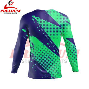 Camiseta de Compresión de Manga Larga con Estampado de Sublimación Personalizado para Hombre en Varios Colores, Ropa de Gimnasio de Alta Calidad para MMA y Rashguards de Bjj - Product Image 2