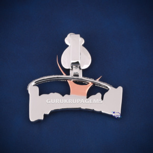 จี้ฮิปฮอปแฟชั่น925เงินสเตอริงสำหรับผู้ชายประดับเพชรเม็ดกลมสีทองตัดสำหรับปาร์ตี้ - Product Image 6