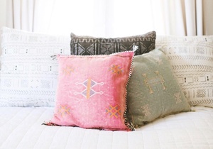 Cactus Cotton Square Bohemian Embroidery Home <b>Decor</b> <b>Pillows</b> Selection - Product Image 2