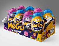 Œuf Surprise MEGO Jouet Capsule pour Enfants en Plastique PP Unisexe 12/CARTON 2026 Vente Chaude Jouets de Repas Moulés par Injection