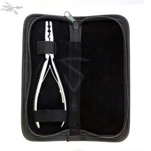 Kit de 2 Pinzas para Extensiones de Cabello de Acero Inoxidable, Juego de Pinzas para Remover Extensiones de Cabello con Cinta Adhesiva, con Bolsa con Cierre - Product Image 4