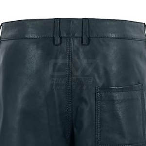 Pantalones cortos de cuero para hombre con contraste de Color a precio barato fabricados en Pakistán, pantalones cortos cómodos de alta calidad para hombre - Product Image 6