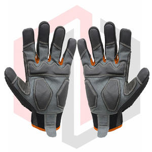 Guante antivibración de impacto de cuero sintético con parche de PU de alta calidad - Product Image 6