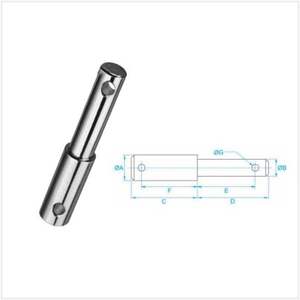 Goupille de fixation inférieure en acier Sohi Overseas à souder, avec taille personnalisée pour les pièces de machines agricoles comme les tracteurs - Product Image 1