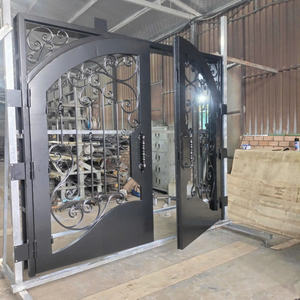 Portes d'entrée en acier et en fer forgé artisanales alliant art, durabilité et esthétique moderne pour rehausser l'élégance de la maison. - Product Image 2