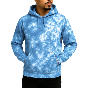 Sweat à capuche imprimé tie-dye d'hiver, couleurs vives et colorées, pull unisexe, polaire doux et chaud, style streetwear, décontracté, à porter au quotidien, design personnalisé - Product Image 3