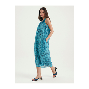 BGN ชุดเดรสลำลองลายดอกไม้ ผ้าผสมวิสโคส คอปกยาง รุ่น S23D121 - Product Image 3