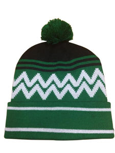 Custom Embroidery Logo High Quality Acrylic Winter Thick Ski Hat Dyed Bobble Cap Knitted Pom Jacquard Washed Character Sports - Product Image 6