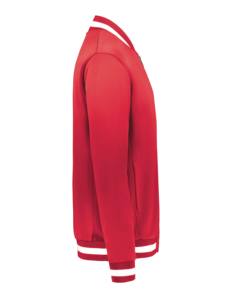 Nouveau blouson bombardier en toile rouge unisexe avec col montant Design d'hiver à capuche Logo avant inspiré de Chicago - Product Image 5